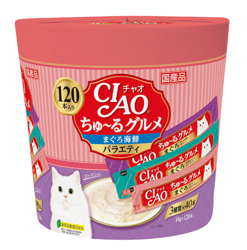 [CAT] 챠오츄르 구루메 - 참치&해산물 버라이어티 120P