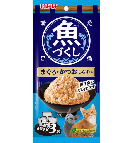 [CAT] 이나바 생선가득 파우치 - 참치&가다랑어&치어