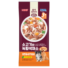 [DOG] 이나바 소고기와 녹황색채소 파우치 - 닭연골&닭가슴살