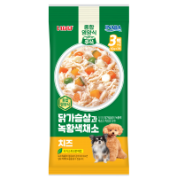 [DOG] 이나바 닭가슴살과 녹황색채소 파우치 - 치즈