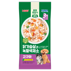 [DOG] 이나바 닭가슴살과 녹황색채소 파우치 - 고구마