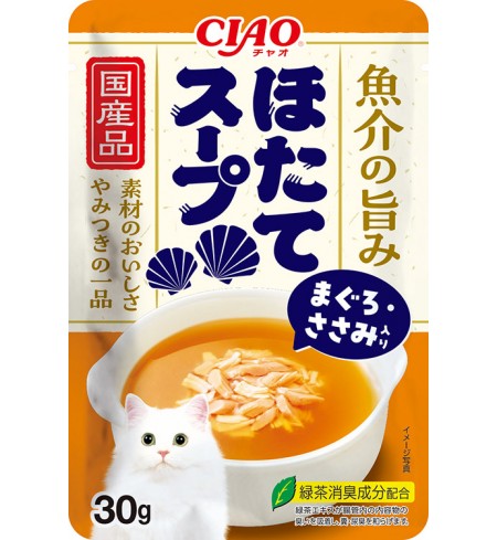 [CAT] 이나바 챠오 가리비 스프 파우치 - 참치&닭가슴살