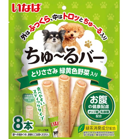 [DOG] 이나바 츄르바 8P - 닭가슴살&녹황색채소 (장건강케어)